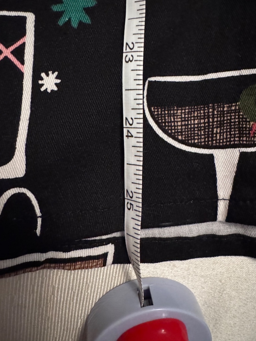 Lindy Bop - A-Line Button-Up Skirt with Cocktail Print (U.S. Size 16/UK Size 20) - Picture 7 of 8